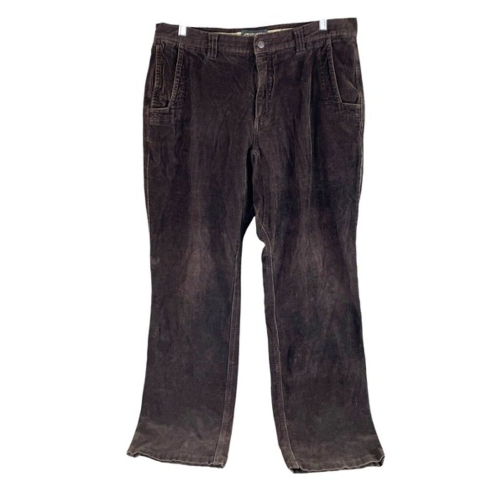 Mountain Khakis Corduroy Pants Mens 38x35‎ Dark Brown Heavy Cotton Blend Stretch
